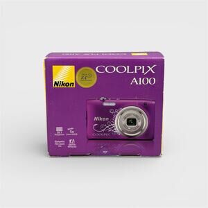 Nikon Coolpix A100 Digital Camera | 20.1MP | Purple Flower Edition